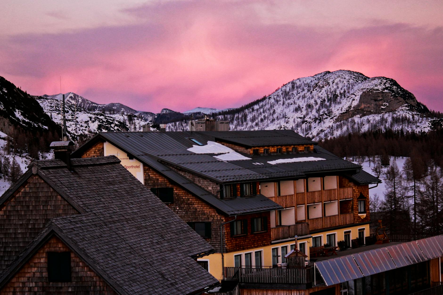 Alpenpanorama im Winter